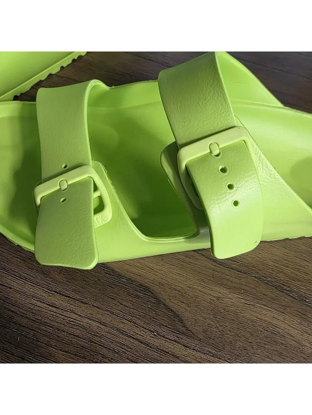 Birkenstock Arizona EVA sandals in active lime Unisex Size: US 13-13.5 / EU 46
